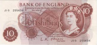 ten shilling banknotes